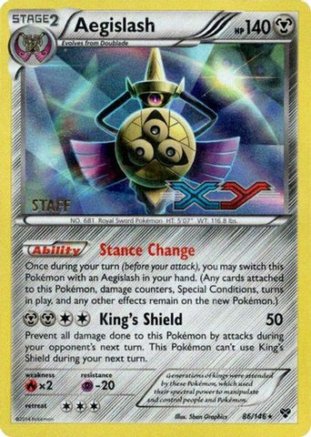 Aegislash (86) (Staff Prerelease Promo) [XY: Black Star Promos] - Destination Retro