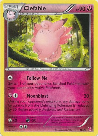 Clefable (16/30) [XY: Trainer Kit - Bisharp & Wigglytuff] - Destination Retro