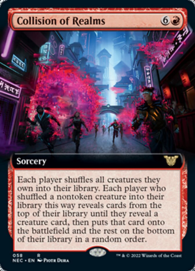 Collision of Realms (Extended) [Kamigawa: Neon Dynasty Commander] - Destination Retro