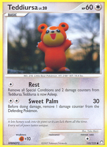Teddiursa (105/123) [Diamond & Pearl: Mysterious Treasures] - Destination Retro
