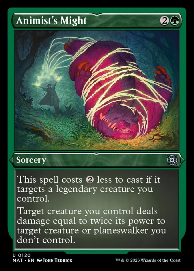 Animist's Might (Foil Etched) [March of the Machine: The Aftermath] - Destination Retro