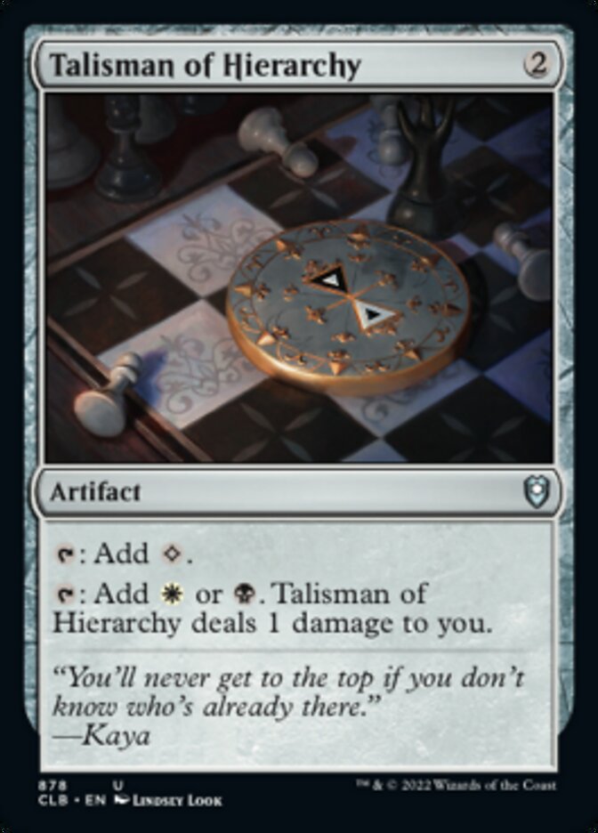 Talisman of Hierarchy [Commander Legends: Battle for Baldur's Gate] - Destination Retro