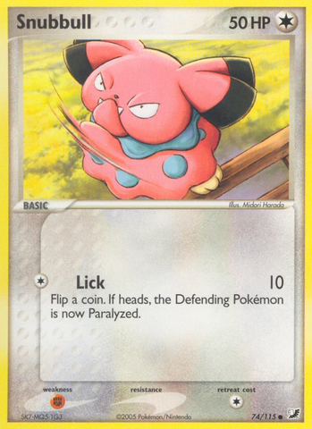 Snubbull (74/115) [EX: Unseen Forces] - Destination Retro