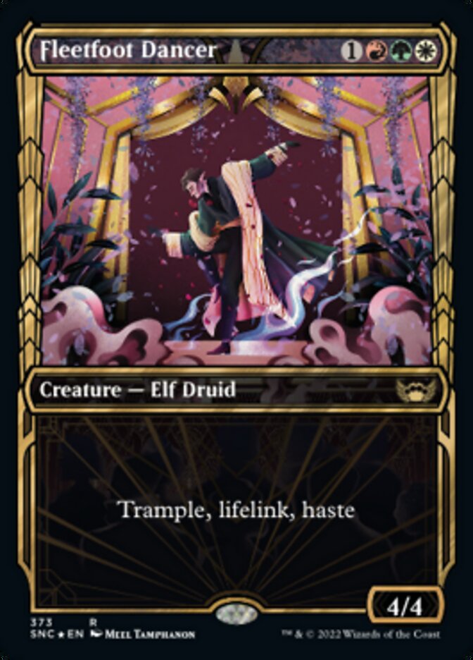 Fleetfoot Dancer (Showcase Golden Age Gilded Foil) [Streets of New Capenna] - Destination Retro