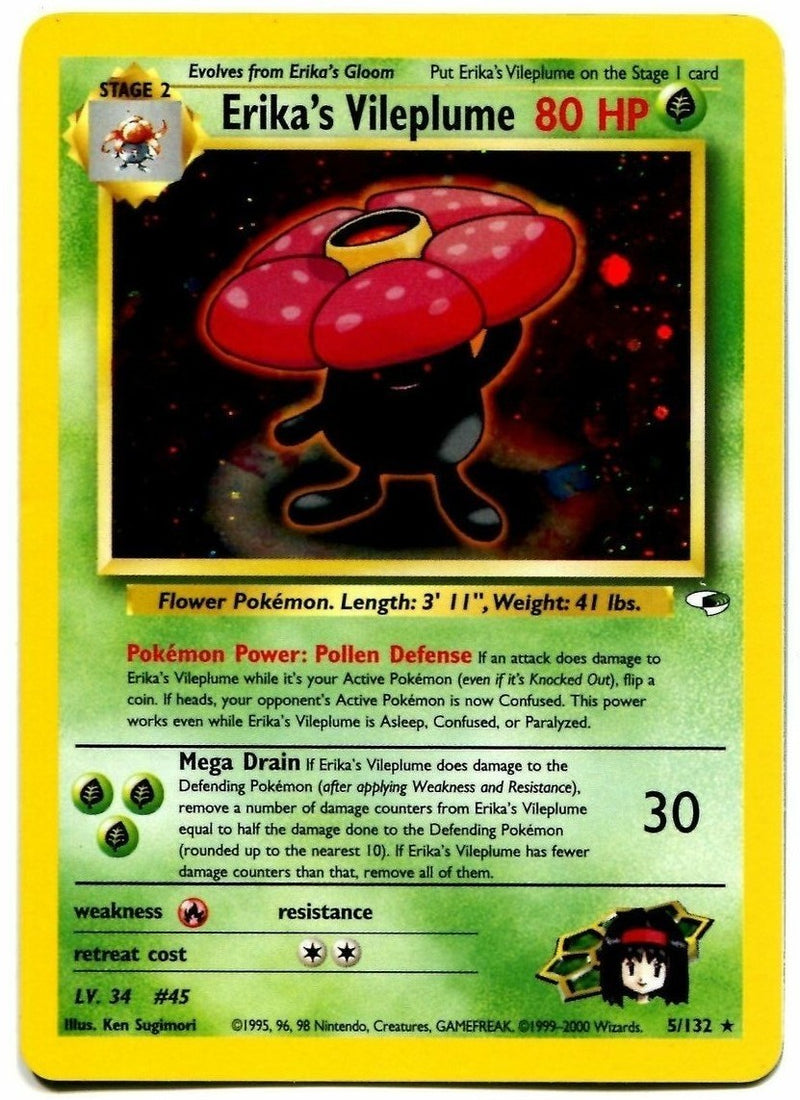 Erika's Vileplume (5/132) [Gym Heroes Unlimited] - Destination Retro