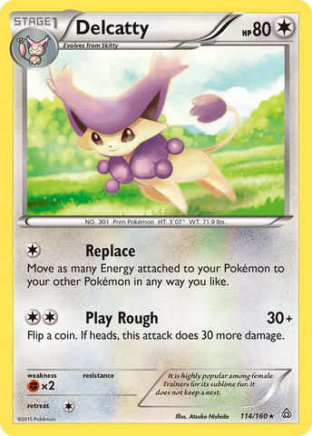 Delcatty (114/160) [XY: Primal Clash] - Destination Retro