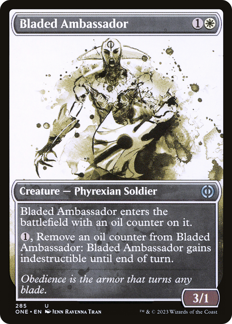 Bladed Ambassador (Showcase Ichor) [Phyrexia: All Will Be One] - Destination Retro