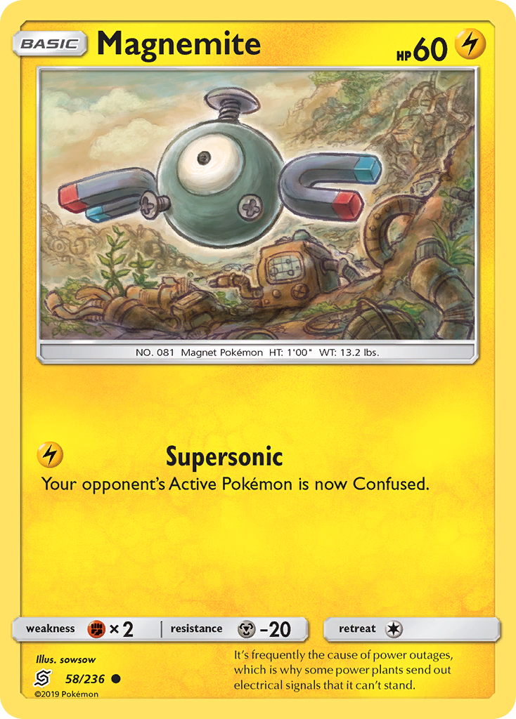 Magnemite (58/236) [Sun & Moon: Unified Minds] - Destination Retro