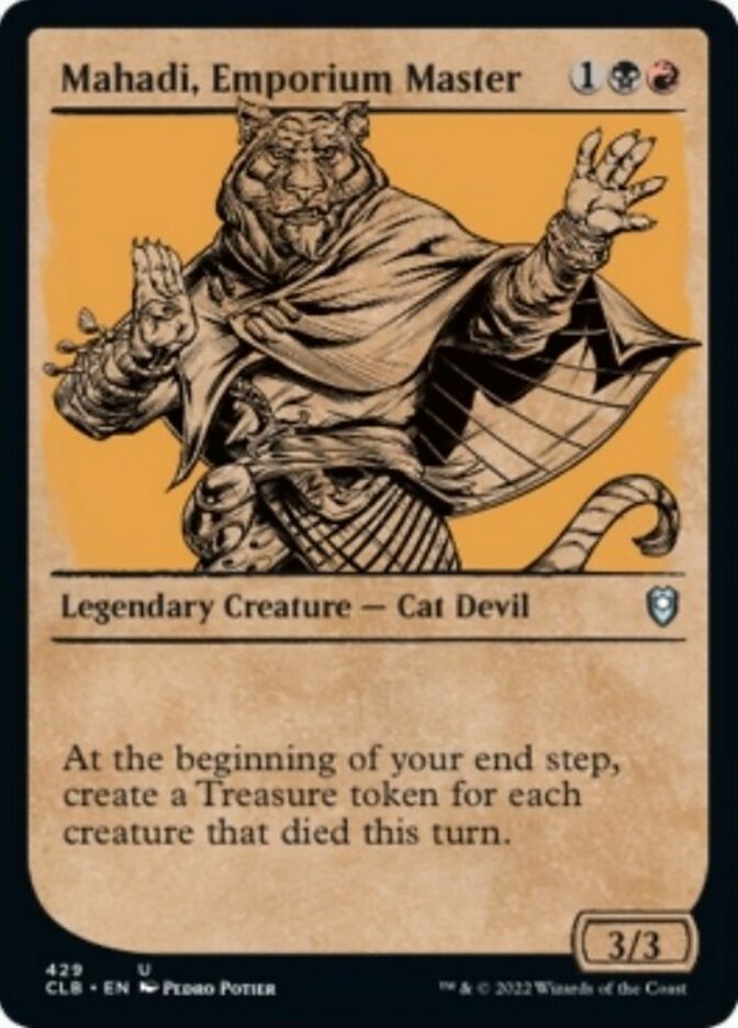 Mahadi, Emporium Master (Showcase) [Commander Legends: Battle for Baldur's Gate] - Destination Retro