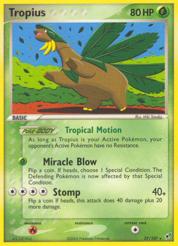 Tropius (27/107) [EX: Deoxys] - Destination Retro