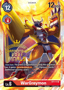 WarGreymon [ST1-11] (2021 Championship Finals Event Pack Alt-Art Gold Stamp Set) [Starter Deck: Gaia Red Promos] - Destination Retro
