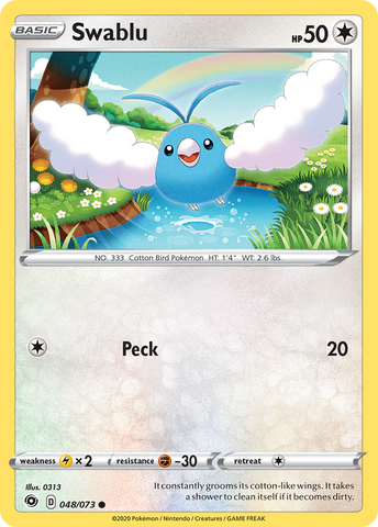 Swablu (48/073) [Sword & Shield: Champion's Path] - Destination Retro