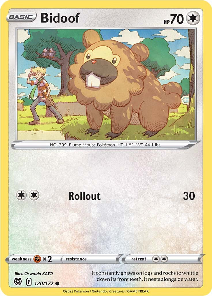 Bidoof (120/172) [Sword & Shield: Brilliant Stars] - Destination Retro