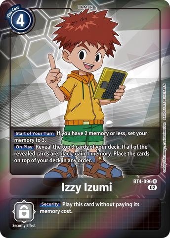 Izzy Izumi [BT4-096] (Alternate Art) [Starter Deck: Ragnaloardmon] - Destination Retro