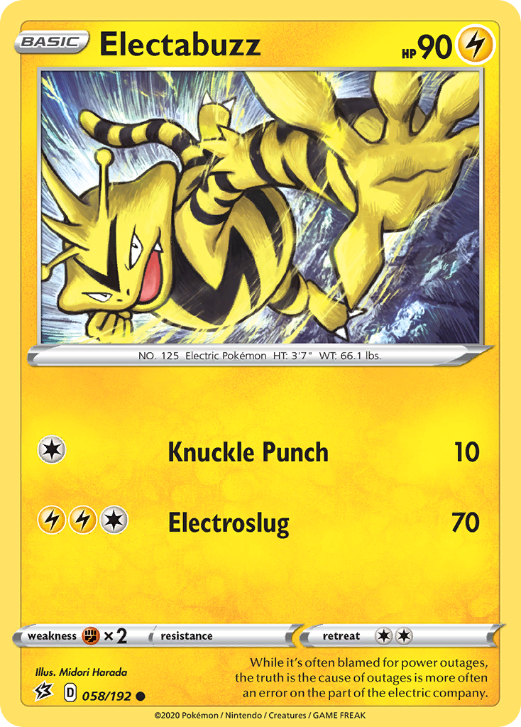 Electabuzz (58/192) [Sword & Shield: Rebel Clash] - Destination Retro