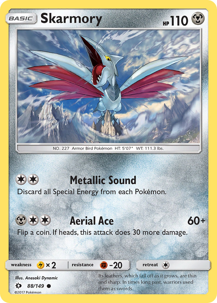 Skarmory (88/149) [Sun & Moon: Base Set] - Destination Retro