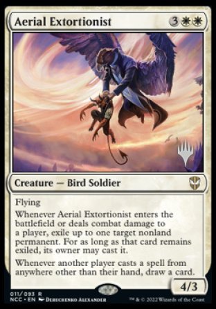 Aerial Extortionist (Promo Pack) [Streets of New Capenna Commander Promos] - Destination Retro