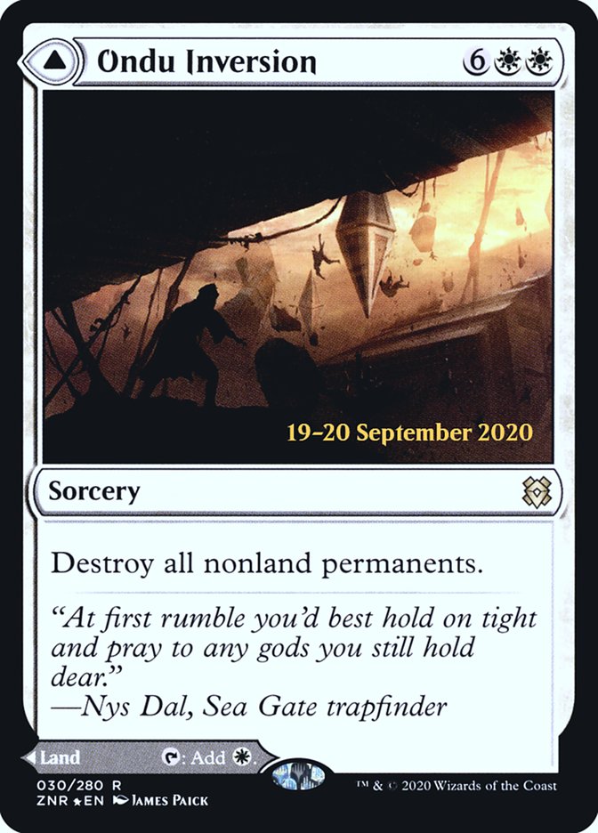 Ondu Inversion // Ondu Skyruins  [Zendikar Rising Prerelease Promos] - Destination Retro