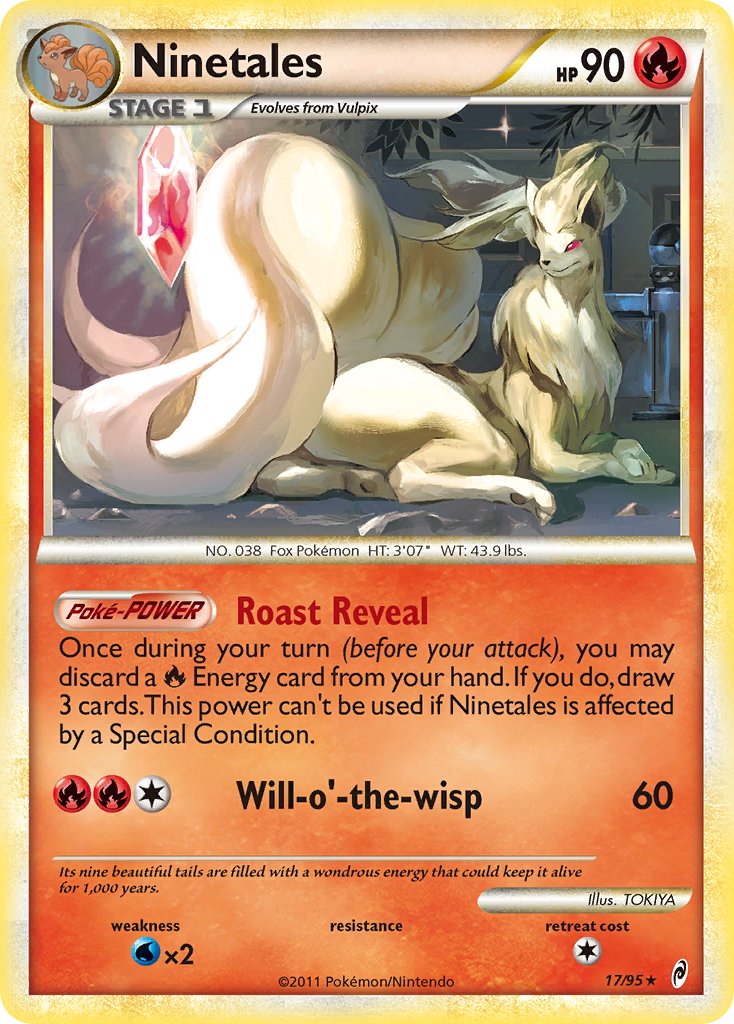 Ninetales (17/95) (Theme Deck Exclusive) [HeartGold & SoulSilver: Call of Legends] - Destination Retro