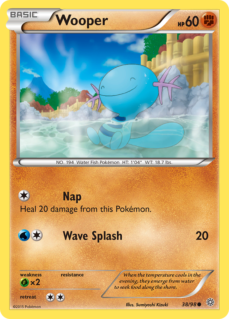 Wooper (38/98) [XY: Ancient Origins] - Destination Retro