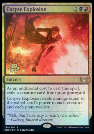 Corpse Explosion [Streets of New Capenna Prerelease Promos] - Destination Retro