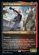 Orca, Siege Demon (Foil Etched) [Dominaria United Commander] - Destination Retro