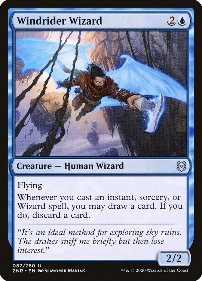 Windrider Wizard [Zendikar Rising] - Destination Retro
