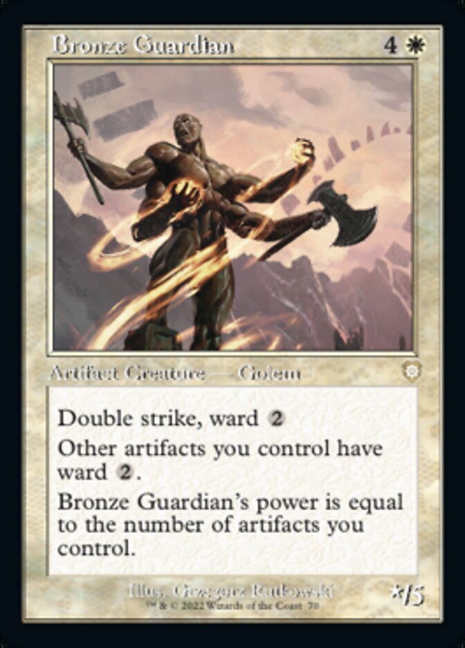Bronze Guardian (Retro) [The Brothers' War Commander] - Destination Retro