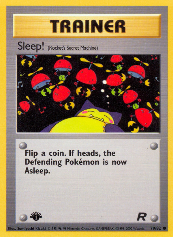 Sleep! (79/82) [Team Rocket 1st Edition] - Destination Retro