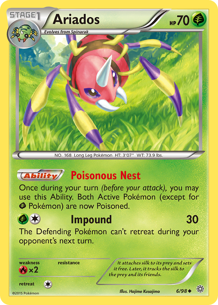 Ariados (6/98) [XY: Ancient Origins] - Destination Retro