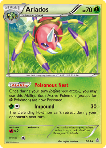 Ariados (6/98) [XY: Ancient Origins] - Destination Retro