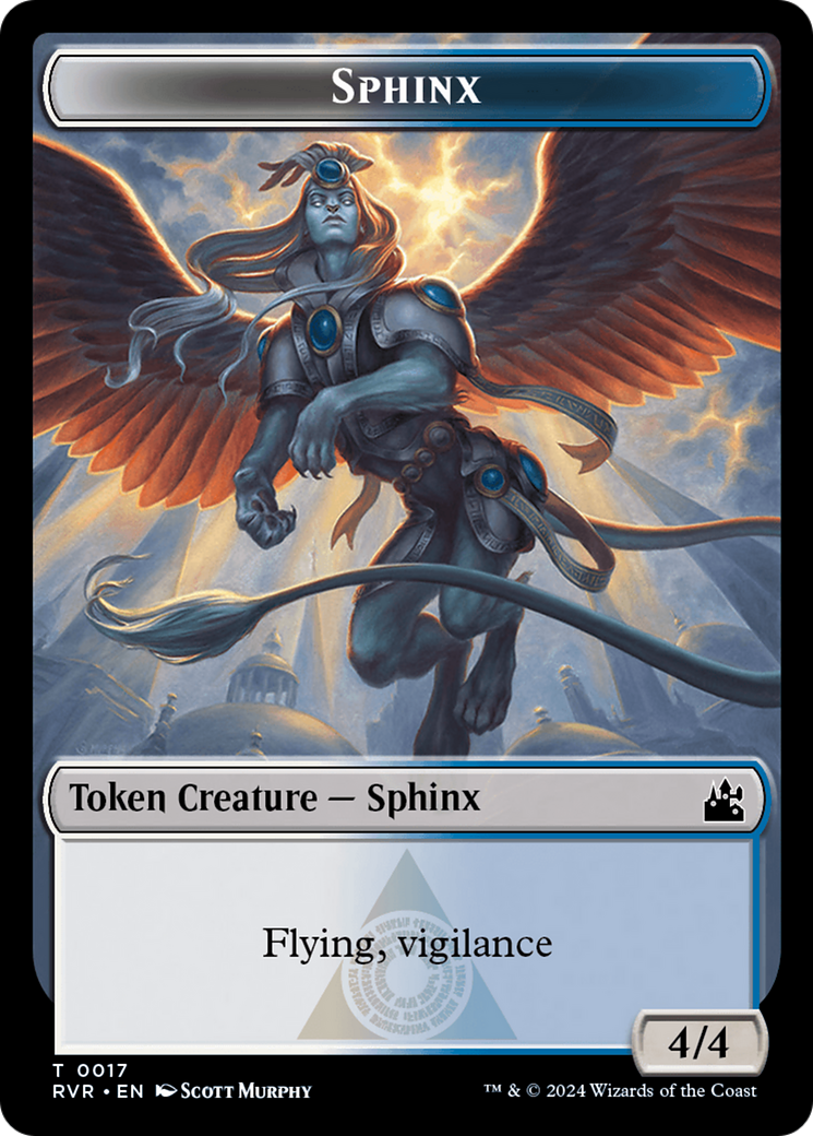 Bird // Sphinx Double-Sided Token [Ravnica Remastered Tokens] - Destination Retro