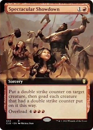 Spectacular Showdown (Extended Art) [Commander Legends: Battle for Baldur's Gate] - Destination Retro