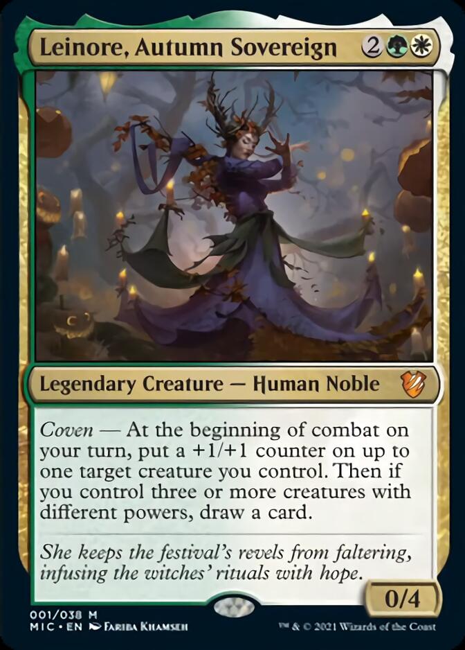 Leinore, Autumn Sovereign [Innistrad: Midnight Hunt Commander] - Destination Retro