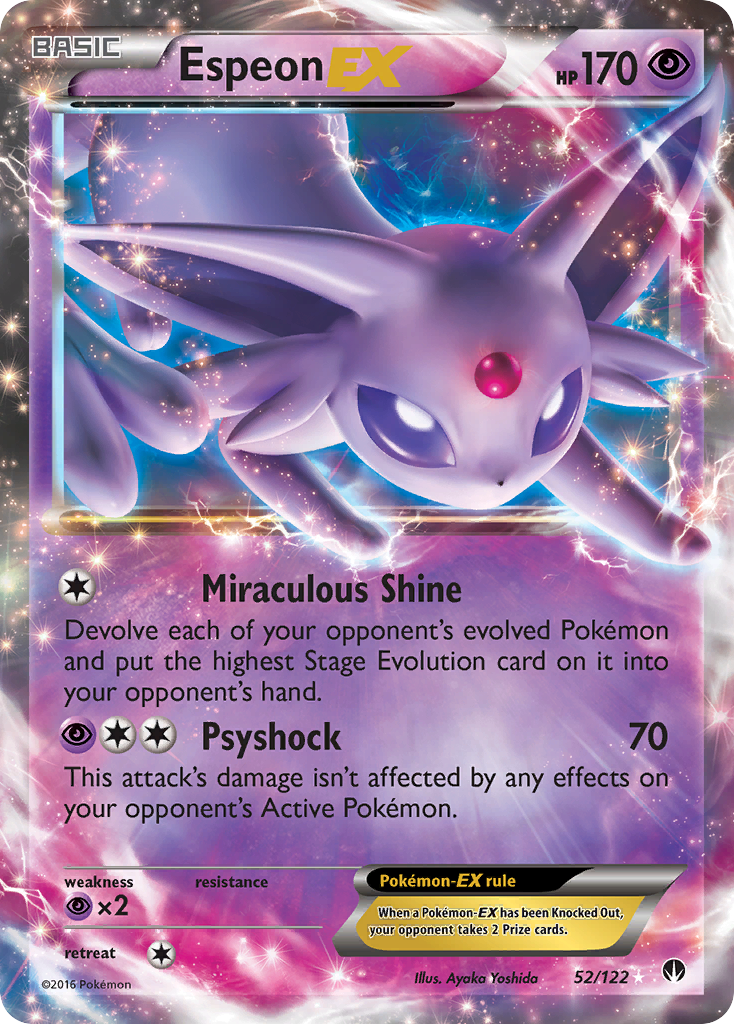 Espeon EX (52/122) [XY: BREAKpoint] - Destination Retro