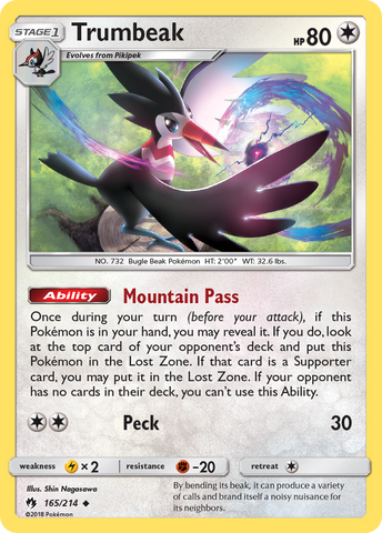 Trumbeak (165/214) [Sun & Moon: Lost Thunder] - Destination Retro