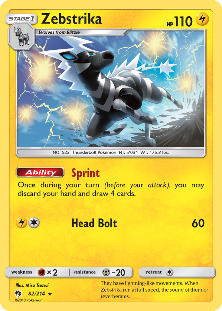 Zebstrika (82/214) [Sun & Moon: Lost Thunder] - Destination Retro