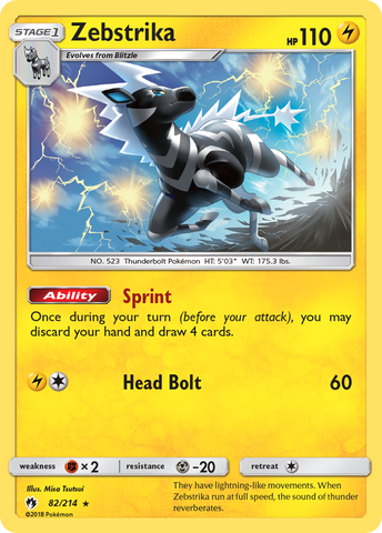 Zebstrika (82/214) [Sun & Moon: Lost Thunder] - Destination Retro