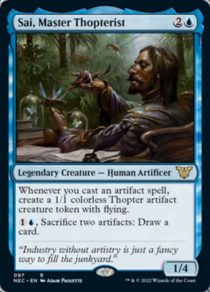 Sai, Master Thopterist [Kamigawa: Neon Dynasty Commander] - Destination Retro