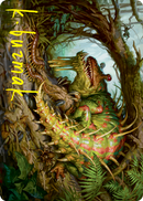 Blex, Vexing Pest Art Card (Gold-Stamped Signature) [Strixhaven: School of Mages Art Series] - Destination Retro