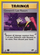 Giovanni's Last Resort (105/132) [Gym Challenge 1st Edition] - Destination Retro