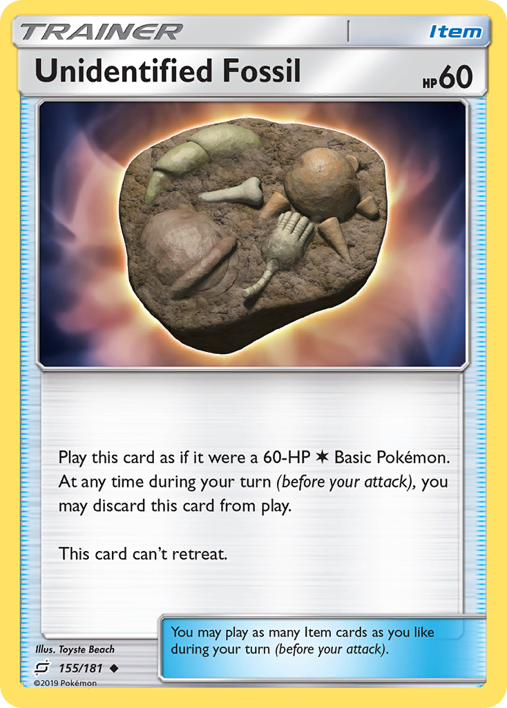Unidentified Fossil (155/181) [Sun & Moon: Team Up] - Destination Retro