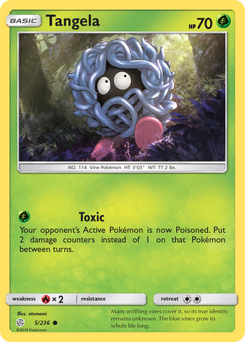 Tangela (5/236) [Sun & Moon: Cosmic Eclipse] - Destination Retro