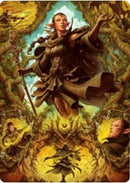 Nissa of Shadowed Boughs 2 Art Card [Zendikar Rising Art Series] - Destination Retro