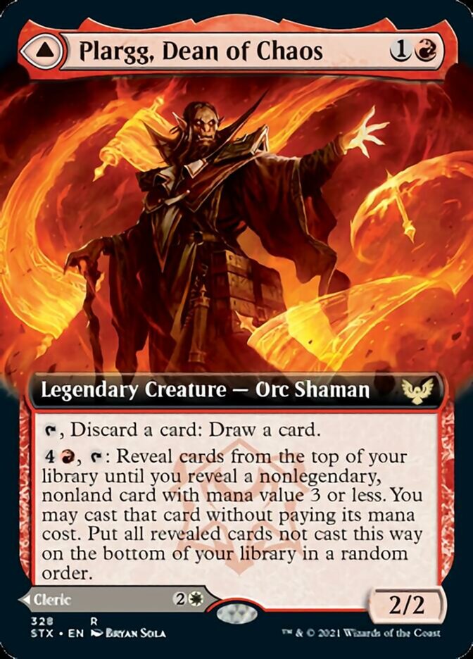 Plargg, Dean of Chaos // Augusta, Dean of Order (Extended) [Strixhaven: School of Mages] - Destination Retro