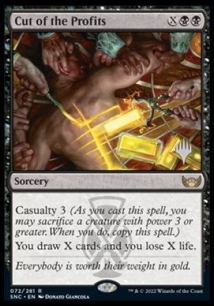 Cut of the Profits (Promo Pack) [Streets of New Capenna Promos] - Destination Retro