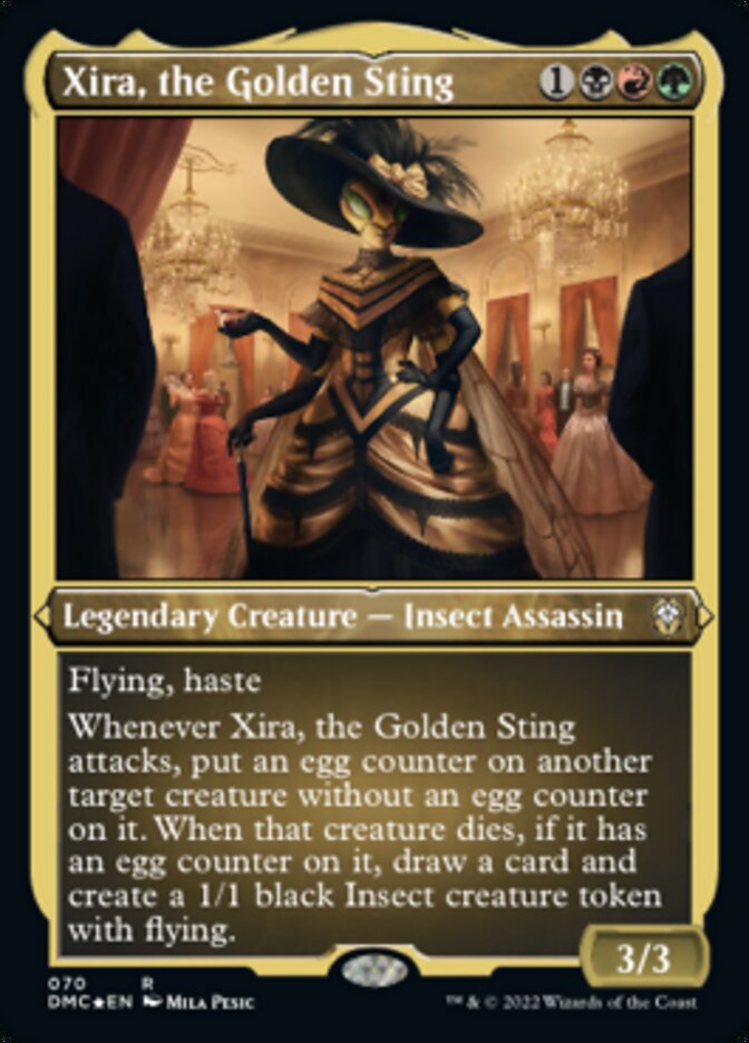 Xira, the Golden Sting (Foil Etched) [Dominaria United Commander] - Destination Retro