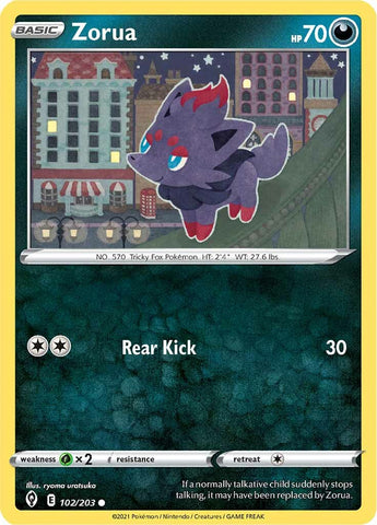 Zorua (102/203) [Sword & Shield: Evolving Skies] - Destination Retro