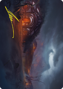 Field of Ruin Art Card (Gold-Stamped Signature) [The Lord of the Rings: Tales of Middle-earth Art Series] - Destination Retro