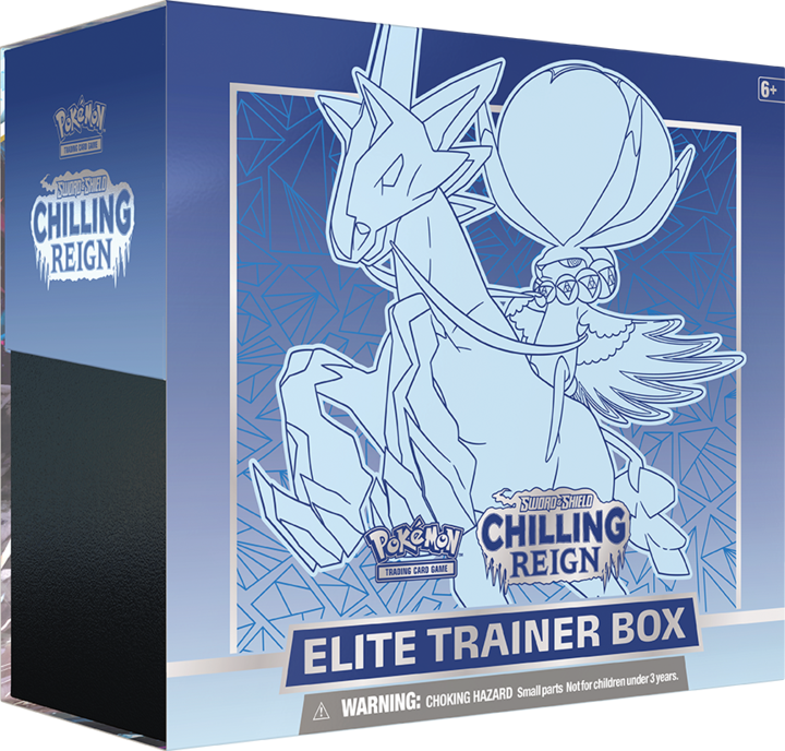Pokémon TCG: Chilling Reign Elite Trainer Box - ICE RIDER CALYREX - Destination Retro